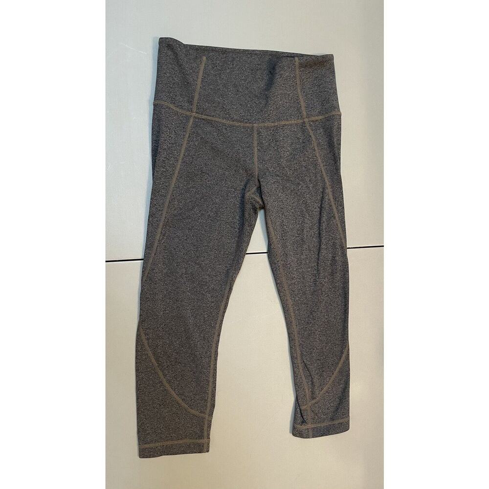 Athleta‎ Salutation Powervita Capri Crop Leggings Gray Size S Yoga Athletic - Picture 3 of 10